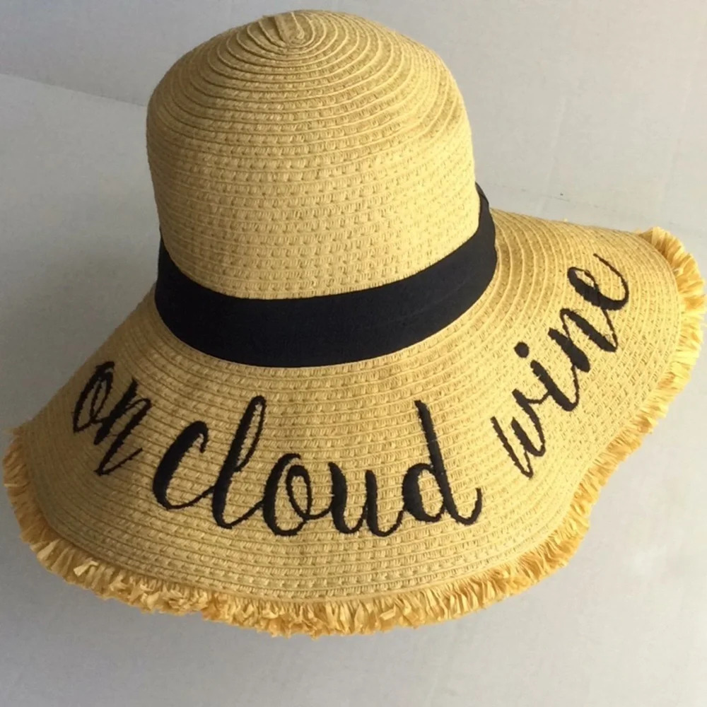 C.C “On Cloud Nine” Straw Hat Adjustable Fit
